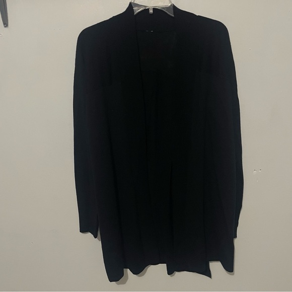 Lululemon Black OS Drop-Shoulder Knit Wrap Cardigan Sweater 26434 - Picture 11 of 13